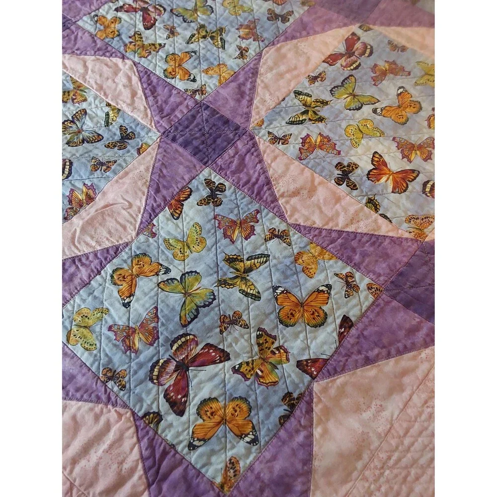 Handcrafted Butterfly Coverlet